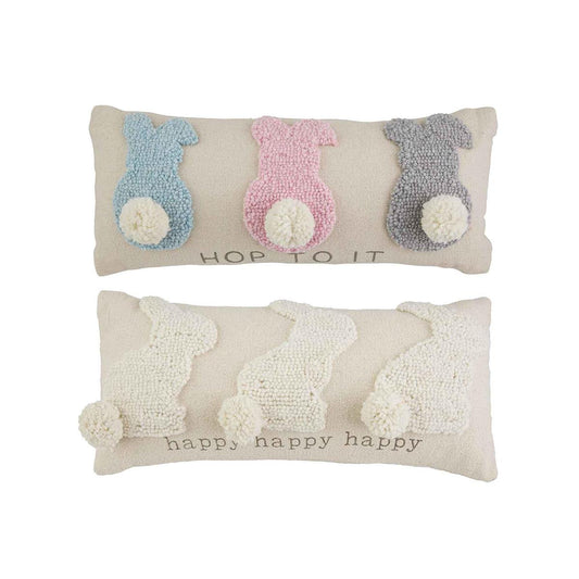 Bunny Tail Hooked Pillows