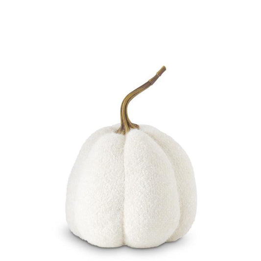 Fuzzy White Knit Gourd