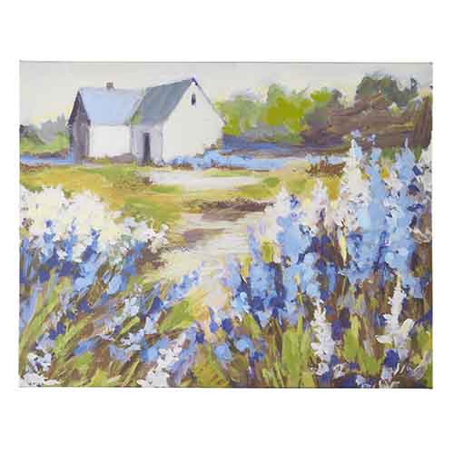 Lavender Field Canvas Wall Print