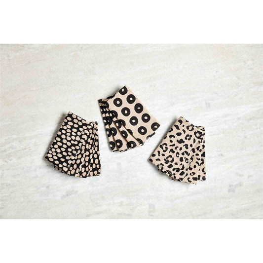 Black Animal Print Napkin Sets