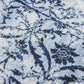Floral Blue Distressed Rug