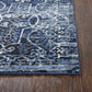 Pattern Blue Distressed Rug