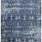 Pattern Blue Distressed Rug