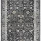 Manor Black Distressed Rug