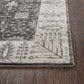 Border Gray Distressed Rug