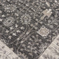 Border Gray Distressed Rug