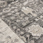 Border Gray Distressed Rug