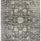 Traditional Charcoal distressed Rug