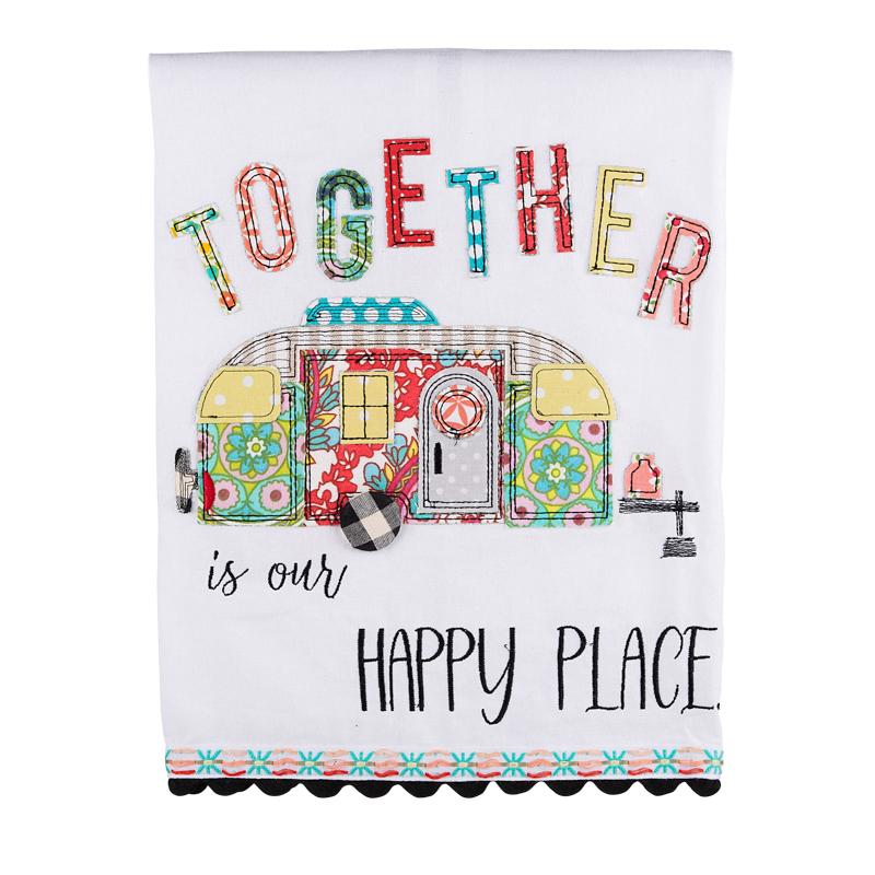 Together Is Our Happy Place Tea Towel