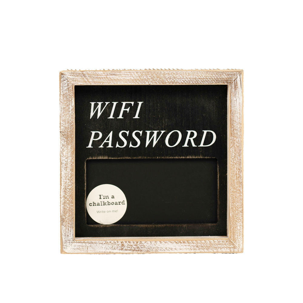 WiFi Password Wood Sign