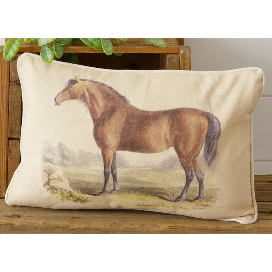 Vintage Horse Pillow