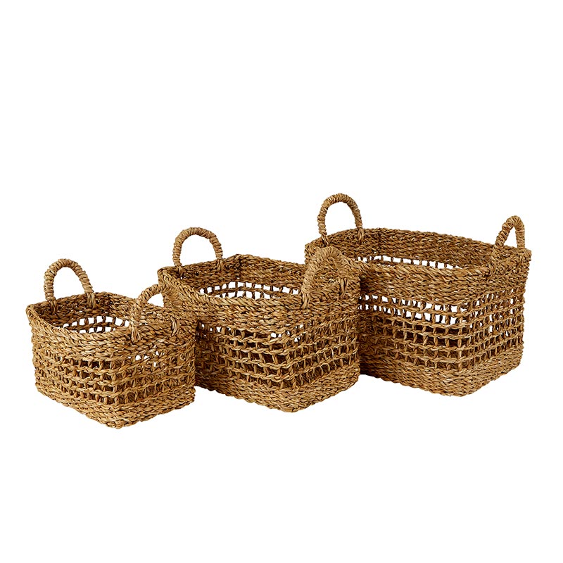 Seagrass Kitchen Storage Baskets