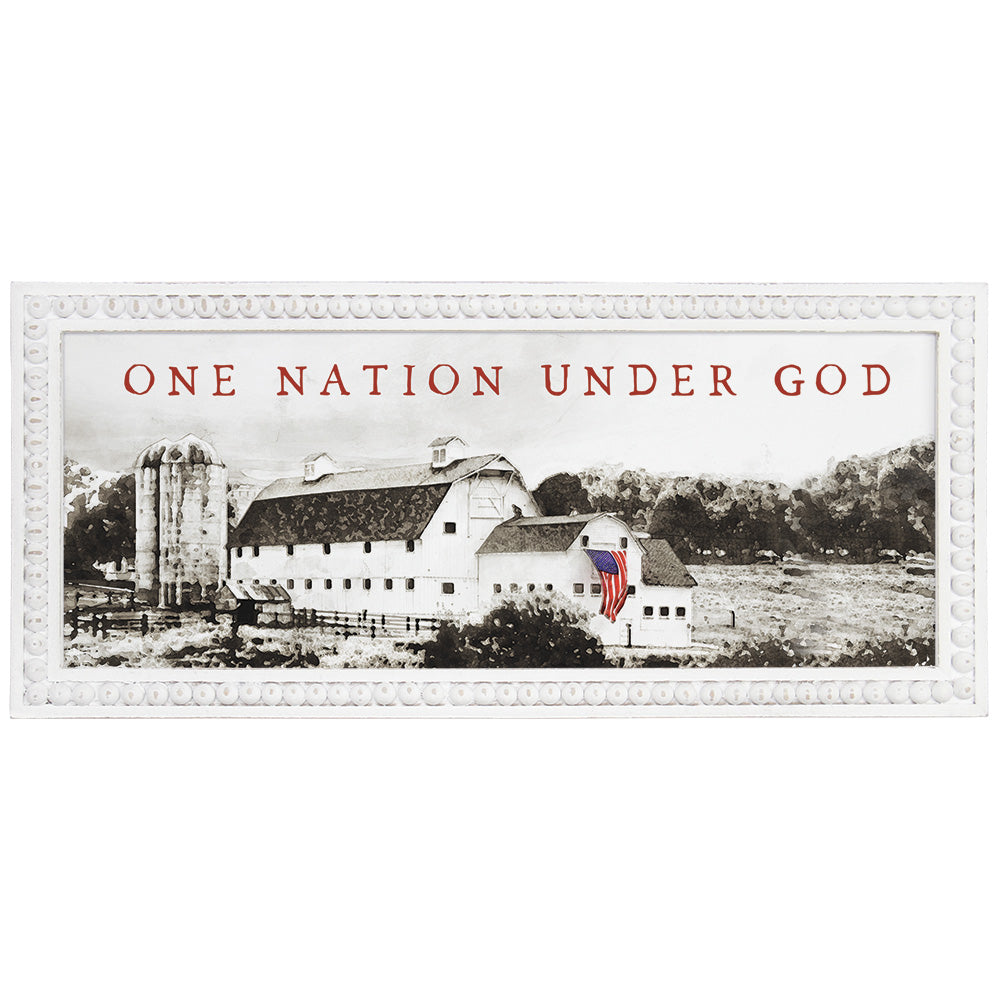 One Nation Under God Framed Sign