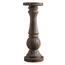 Dark Wood Pedestal