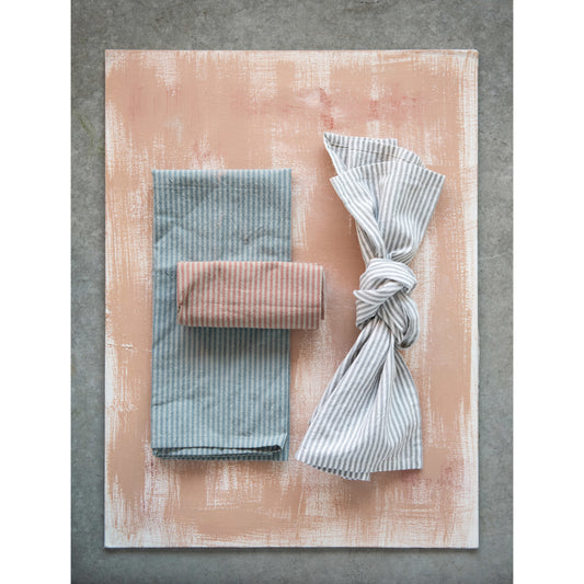 Woven Cotton Striped Tea Towel