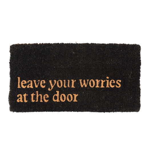 Leave Your Worries Door Mat DISC