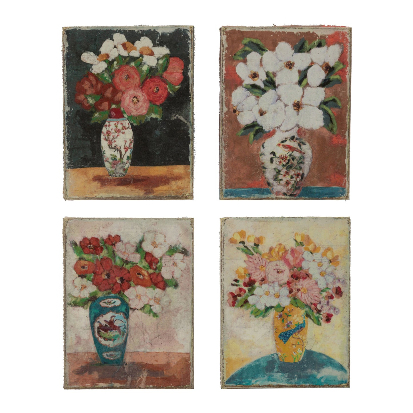 Flowers in Vases Canvas