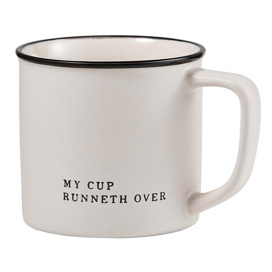My Cup Runneth Over Coffee Mug