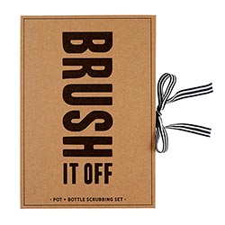 Brush It Off Pot + Bottle Cleaning Boxed Set