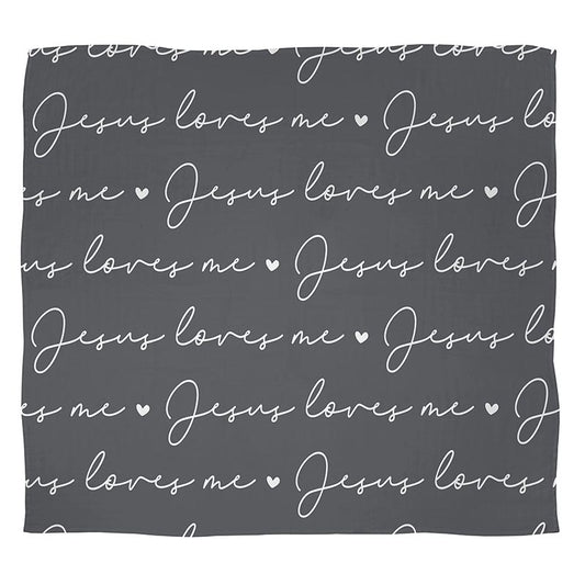 Jesus Loves Me Swaddle Blanket