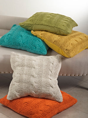 Vanilla Cable Knit Pillow