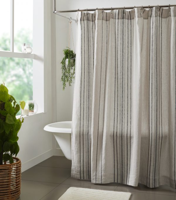 Verne Linen Shower Curtain