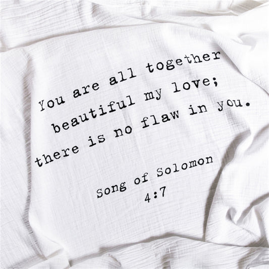 Song of Solomon Swaddle Blanket