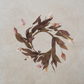 Burgundy ;& Green Sleepy Silene Eva Candle Ring