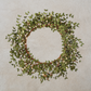 Leafy Wreath w/Cream Berries