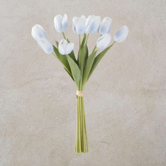 Real Touch 19" Blue Tulip Bundle