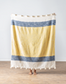 Color Block Slub Throw
