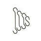 Hand Forged Iron S-Hooks