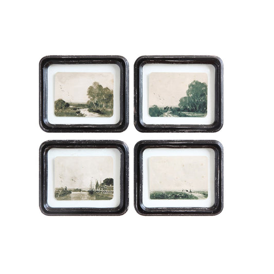 Antiqued Landscape Wall Decor