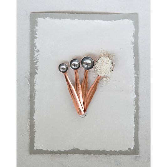 Copper Finish Measuring Spoons