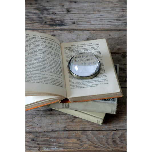 Glass Paperweight Magnifying Glass