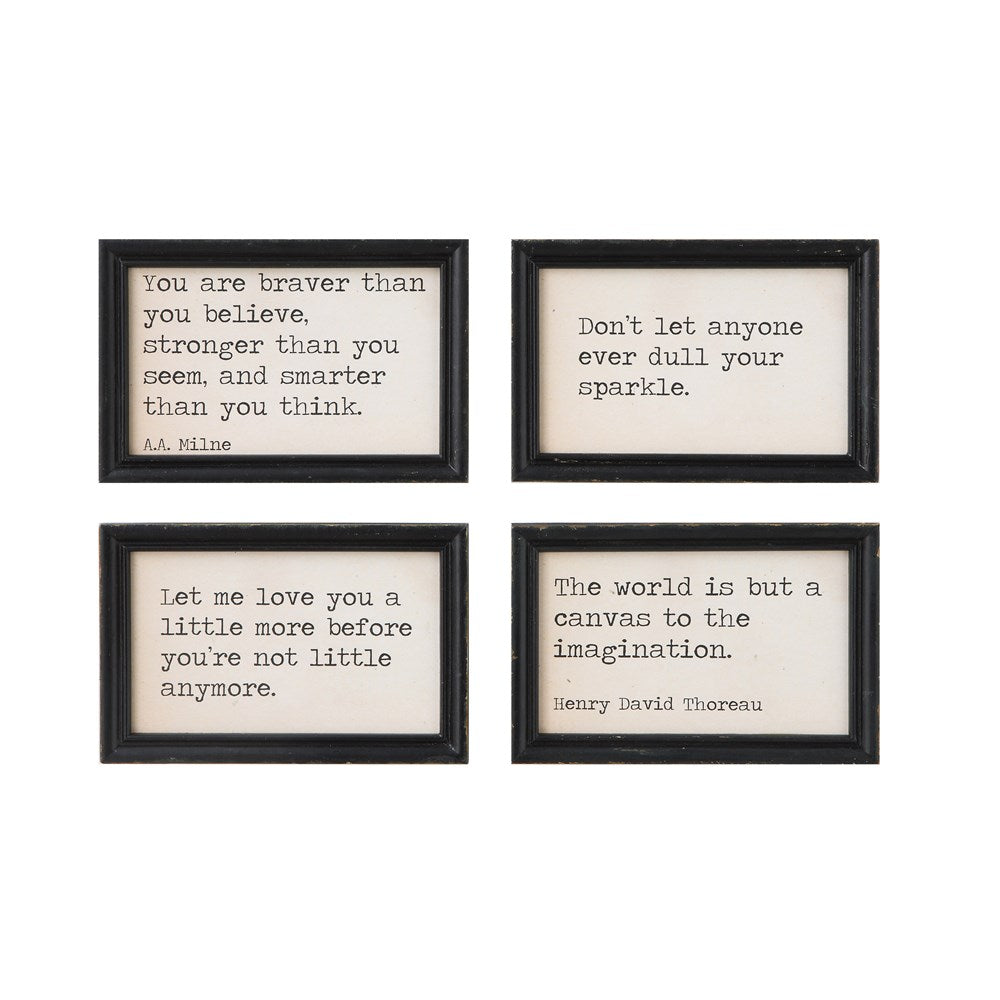 Wood Framed Wall Quotes