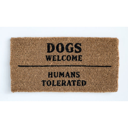 Dogs Welcome Door Mat