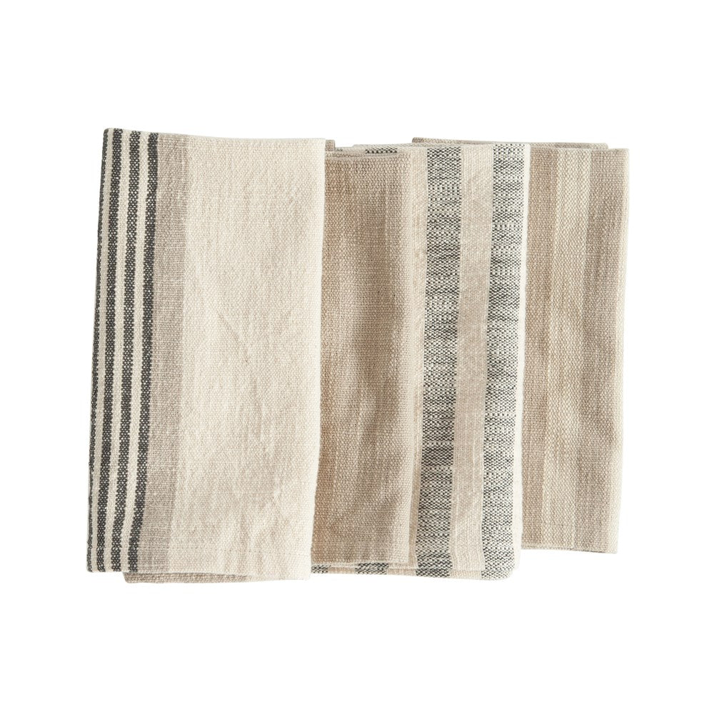 Cotton Striped Napkin Set
