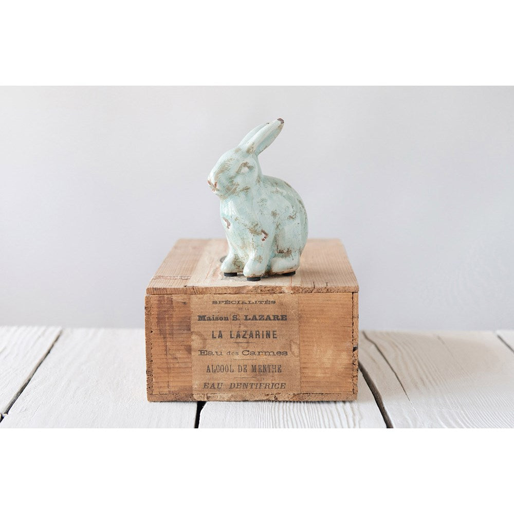 Aqua Terracotta Rabbit