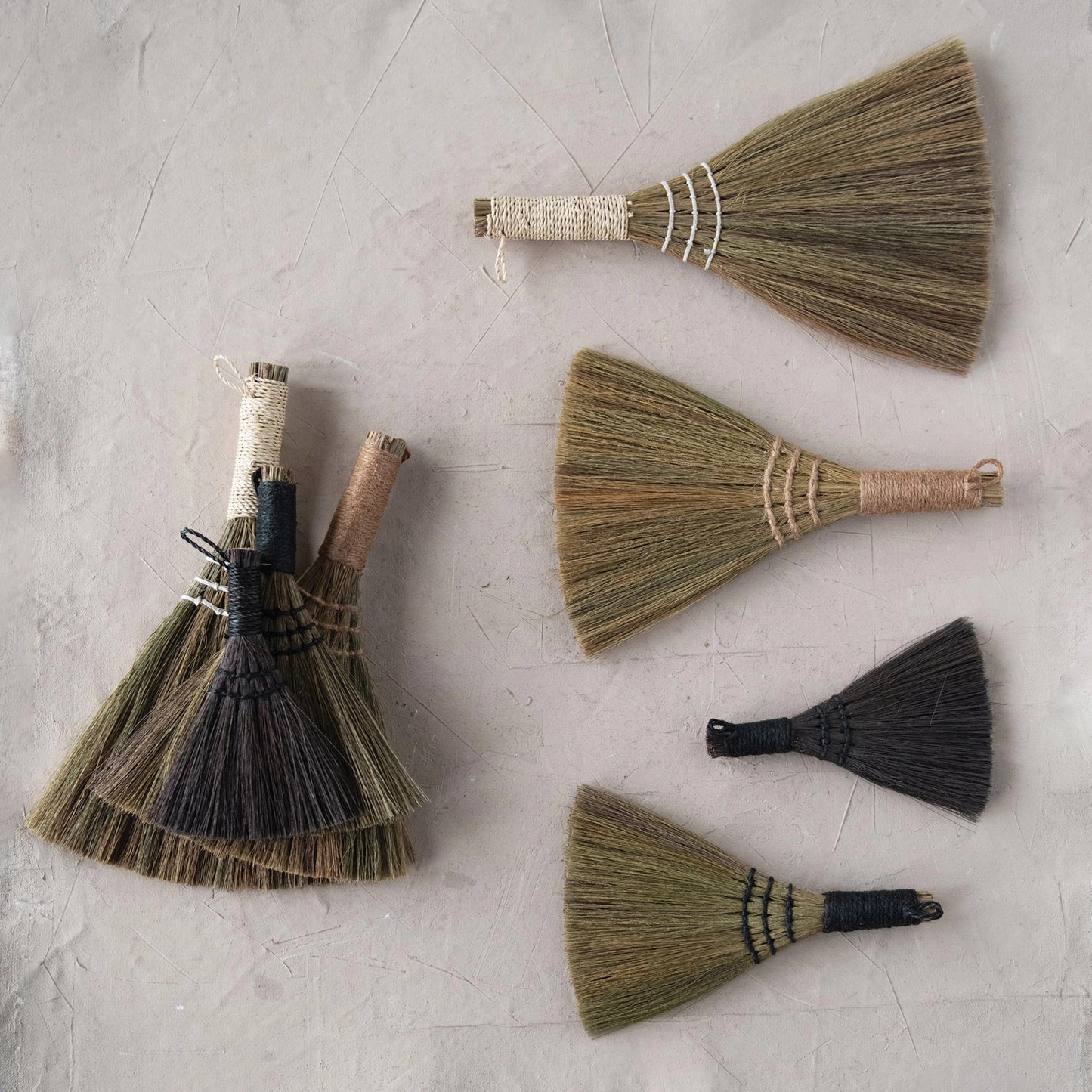 Yarn Wrapped Handheld Whisk Broom