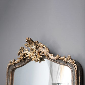 Black & Gold Finish Wall Mirror