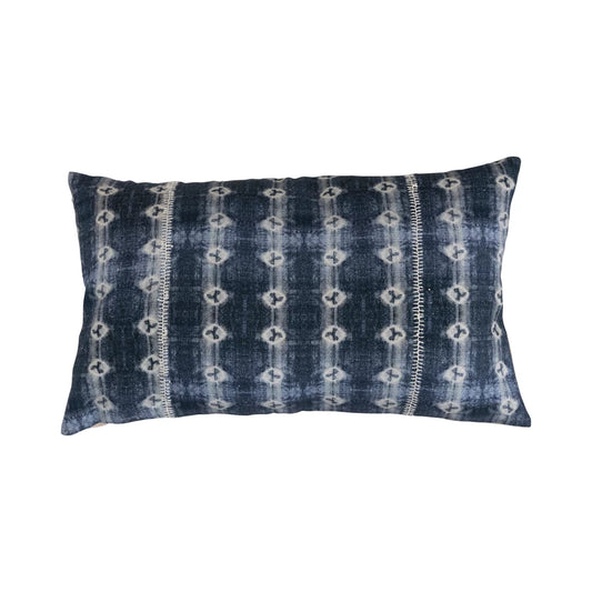 Batik Print Lumbar Pillow