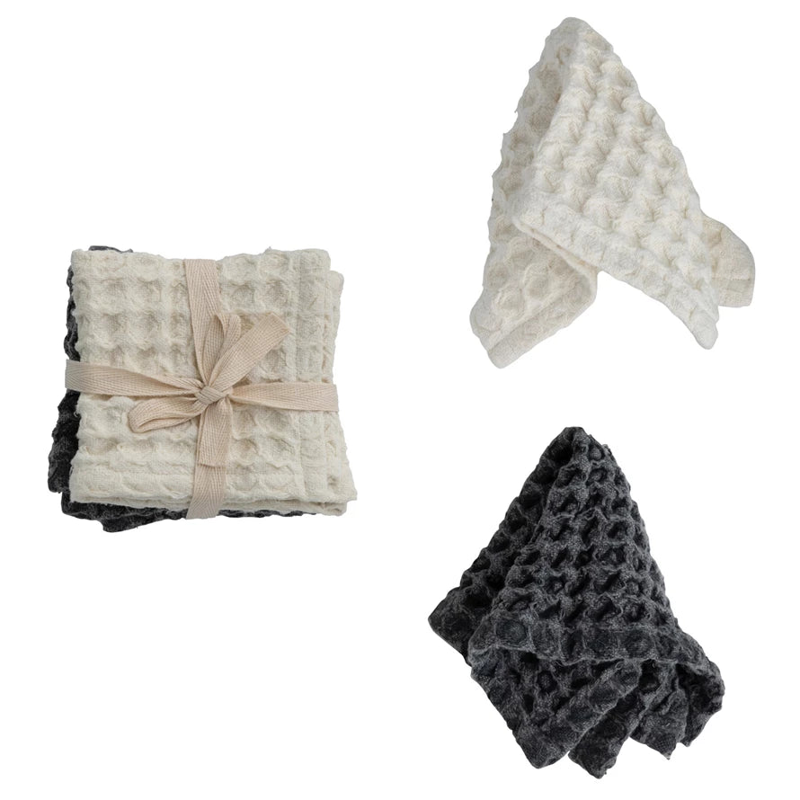 Cotton Waffle Wash Cloth Set
