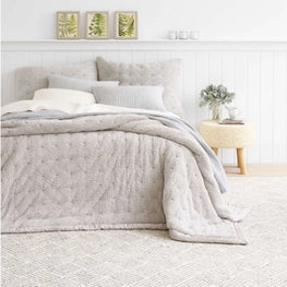 Grey Puff Bedding