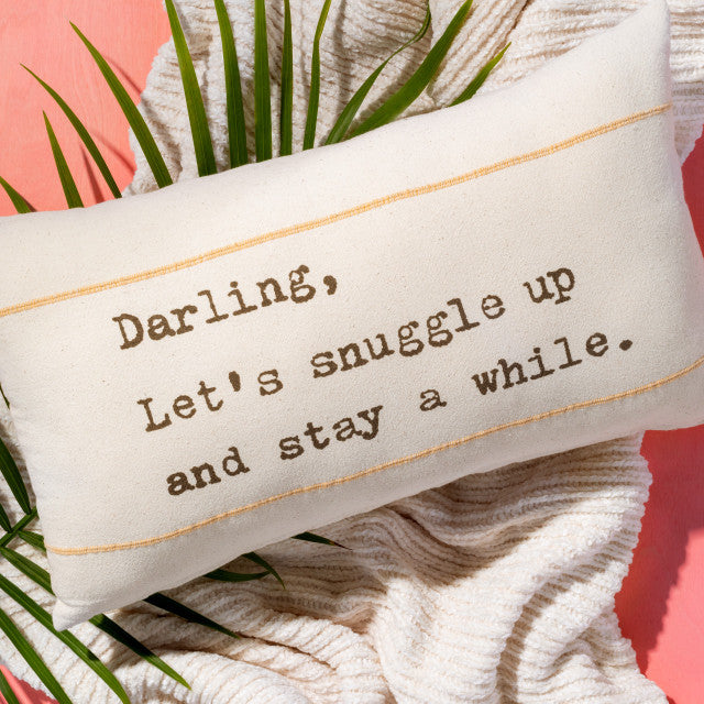 Darling, Let's Snuggle Up Pillow