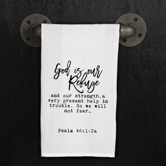 God is Our Refuge Towel