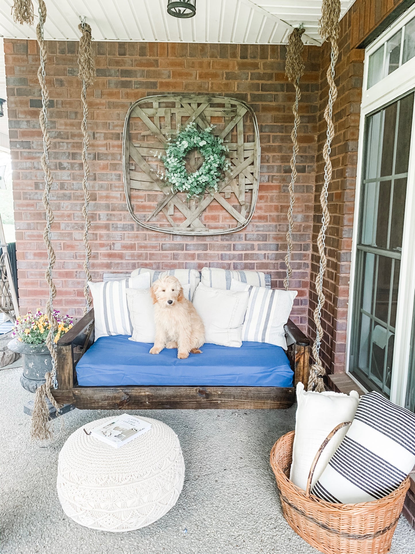 Farmhouse Swing Bed Porch Swing – Chic Artique