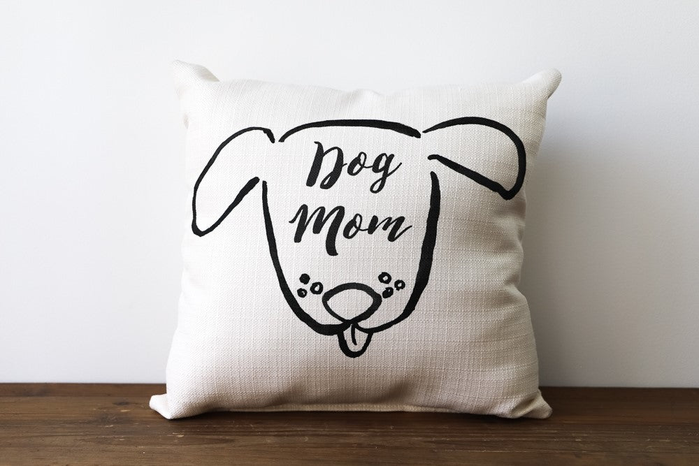 Sketchy Dog Mom Pillow