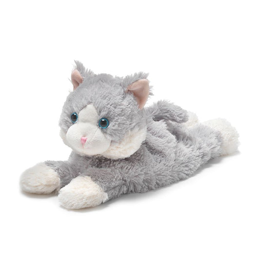Warmies Laying Down Grey Cat 13"