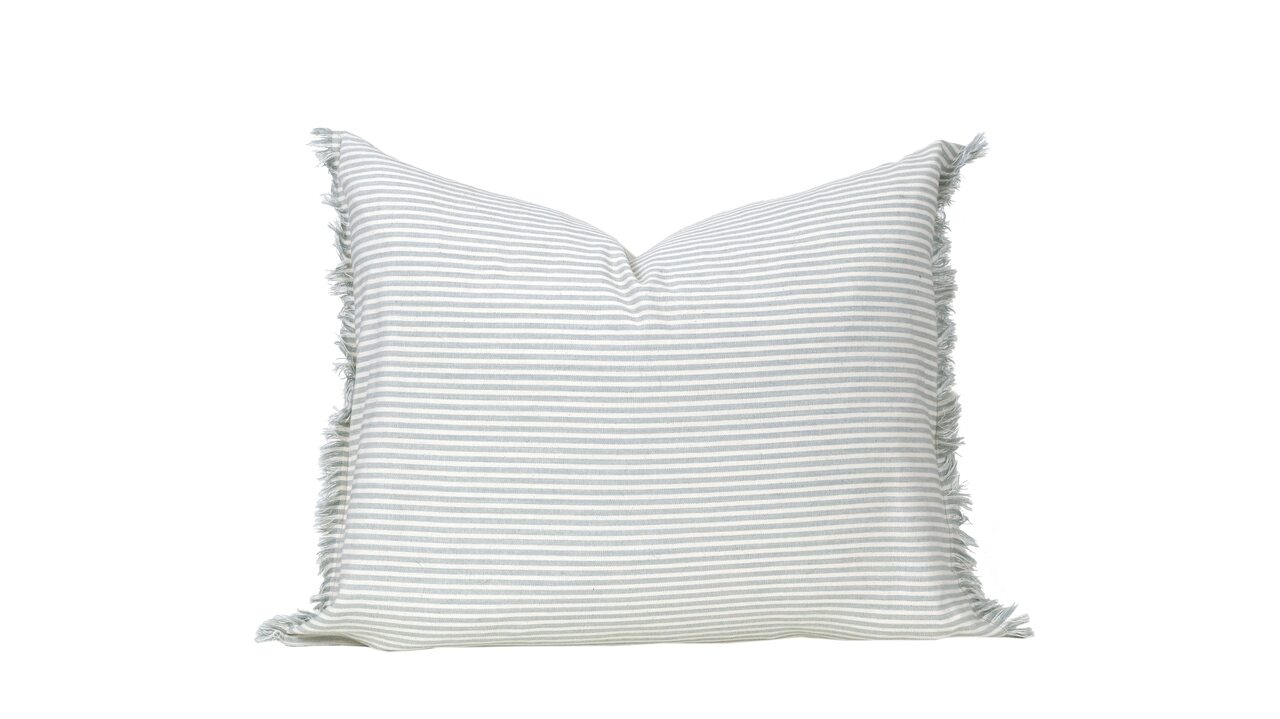 Abby Stripe Powder Blue Pillow